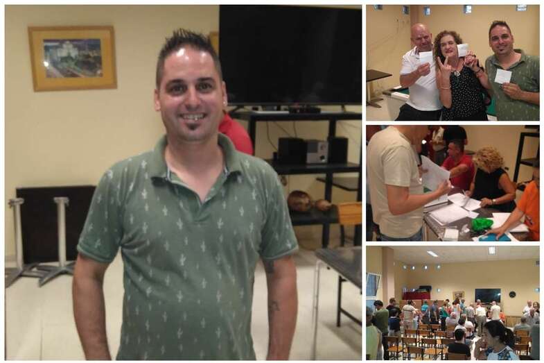 Heriberto Sosa, los tres candidatos y el proceso electoral para elegir al cantinero (Foto TA)